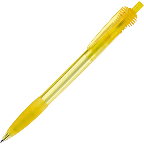 Kugelschreiber Cosmo Grip Transparent , transparent gelb, ABS, 14,70cm (Länge), Bild 2