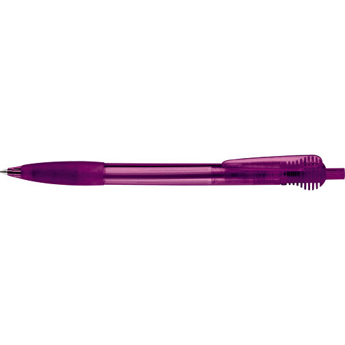 Kugelschreiber Cosmo Grip Transparent , transparent violett, ABS, 14,70cm (Länge), Bild 3
