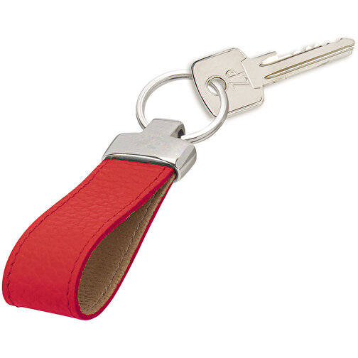 Schlüsselanhänger , rot, Donato Rindleder, 8,50cm x 2,50cm (Länge x Breite), Bild 1