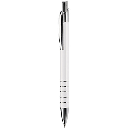 Kugelschreiber Talagante , weiß, Metall, 13,90cm (Länge), Bild 1