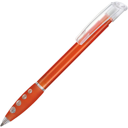 Kugelschreiber BUBBLE TRANSPARENT , Ritter-Pen, flamingo, ABS-Kunststoff, 14,40cm (Länge), Bild 2