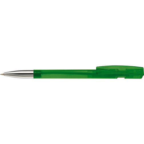 Kugelschreiber Nash Transparent Mit Metallspitze , transparent grün, ABS & Metall, 14,50cm (Länge), Bild 3