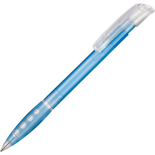 Kugelschreiber BUBBLE TRANSPARENT , Ritter-Pen, karibikblau, ABS-Kunststoff, 14,40cm (Länge), Bild 2