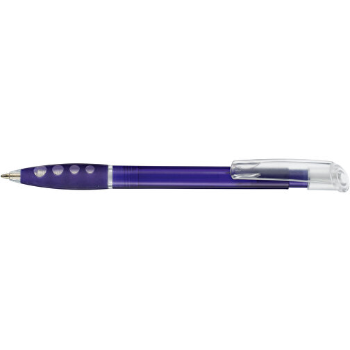 Kugelschreiber BUBBLE TRANSPARENT , Ritter-Pen, royal-blau, ABS-Kunststoff, 14,40cm (Länge), Bild 3