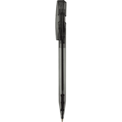 Kugelschreiber Nash Transparent , transparent schwarz, ABS, 14,50cm (Länge), Bild 1