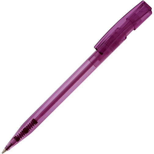 Kugelschreiber Nash Transparent , transparent violett, ABS, 14,50cm (Länge), Bild 2