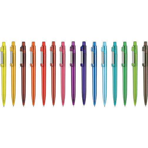 Kugelschreiber STRONG TRANSPARENT , Ritter-Pen, ananas-gelb, ABS, Metall, 14,60cm (Länge), Bild 4