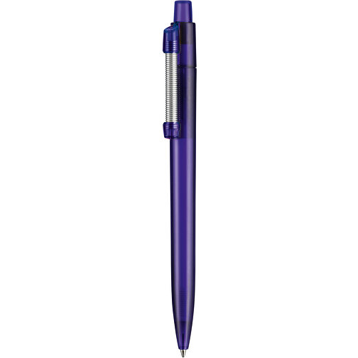 Kugelschreiber STRONG TRANSPARENT , Ritter-Pen, ocean-blau, ABS, Metall, 14,60cm (Länge), Bild 1