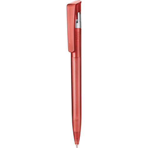 Kugelschreiber All-Star Frozen SI , Ritter-Pen, feuer-rot-frost/silber, ABS-Kunststoff, 14,70cm (Länge), Bild 1