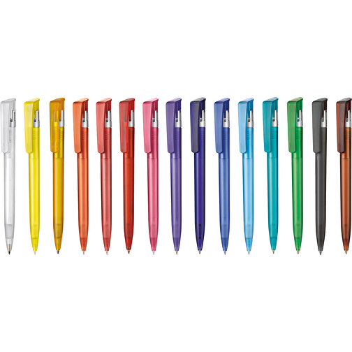 Kugelschreiber All-Star Frozen SI , Ritter-Pen, feuer-rot-frost/silber, ABS-Kunststoff, 14,70cm (Länge), Bild 4