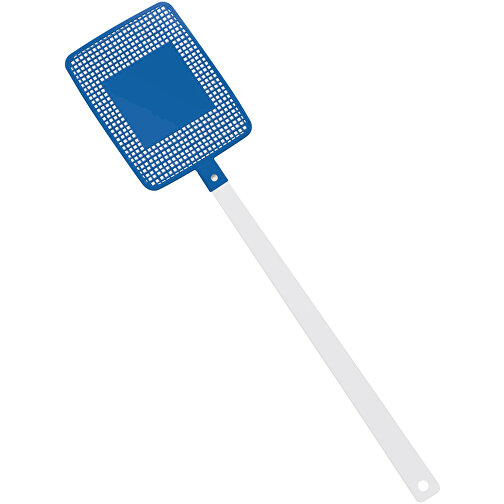 Fliegenklatsche 'Rechteck' , weiß, blau, PPC+PS, 43,50cm x 0,50cm x 10,00cm (Länge x Höhe x Breite), Bild 1