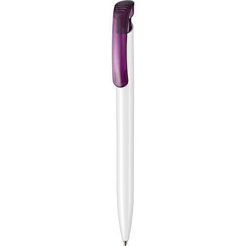 Kugelschreiber Clear ST , Ritter-Pen, pflaumen-lila, ABS-Kunststoff, 14,80cm (Länge), Bild 1