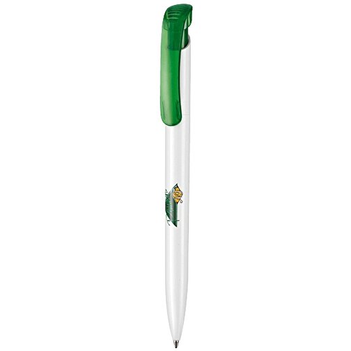 Kugelschreiber Clear ST , Ritter-Pen, limonen-grün, ABS-Kunststoff, 14,80cm (Länge), Bild 1