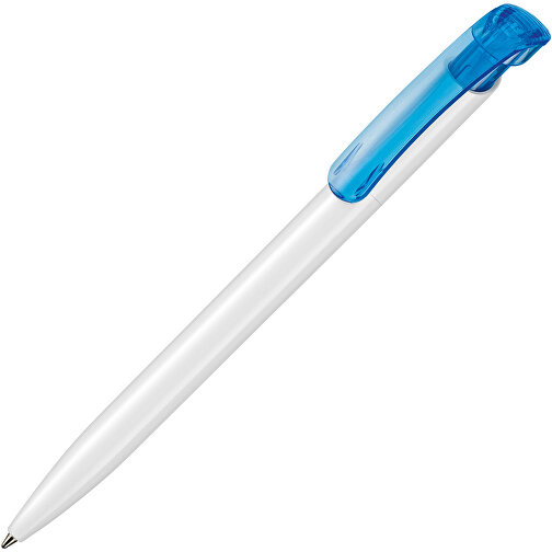 Kugelschreiber Clear ST , Ritter-Pen, karibikblau, ABS-Kunststoff, 14,80cm (Länge), Bild 2