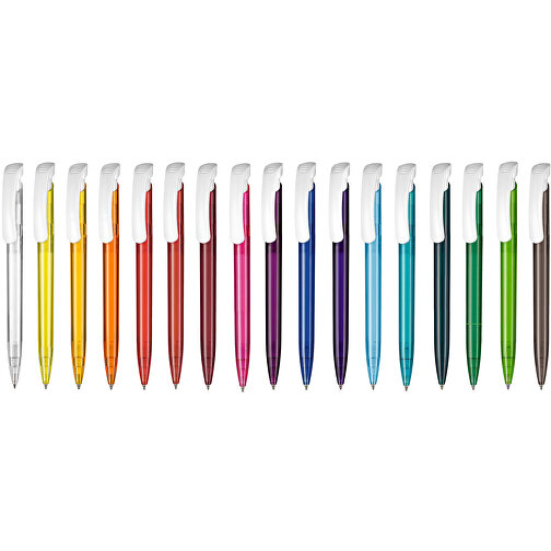 Kugelschreiber Clear Transparent S , Ritter-Pen, karibikblau, ABS-Kunststoff, 14,80cm (Länge), Bild 4