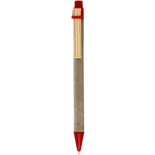 Kugelschreiber CARTON I , Ritter-Pen, signalrot, Pappe, Holz, ABS, 14,10cm (Länge), Bild 1
