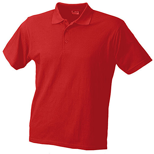 Worker Polo , James Nicholson, rot, 65% Polyester, 35% Baumwolle, XL, , Bild 1