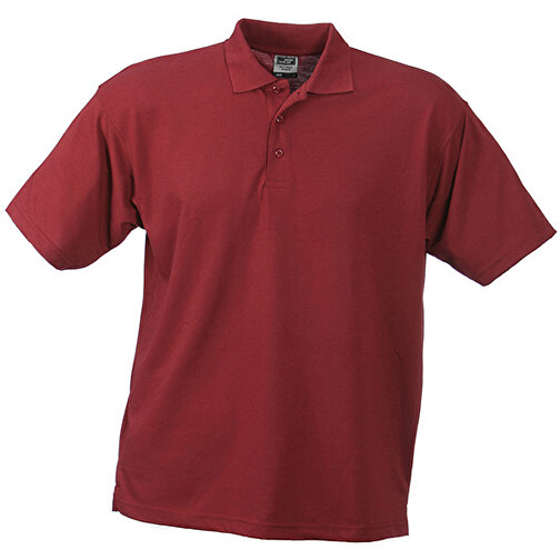 Worker Polo , James Nicholson, wine, 65% Polyester, 35% Baumwolle, XL, , Bild 1