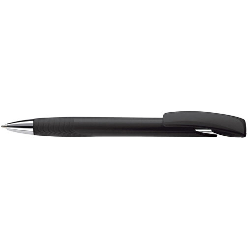 Kugelschreiber Zorro Hardcolour , schwarz, ABS & Metall, 14,50cm (Länge), Bild 3