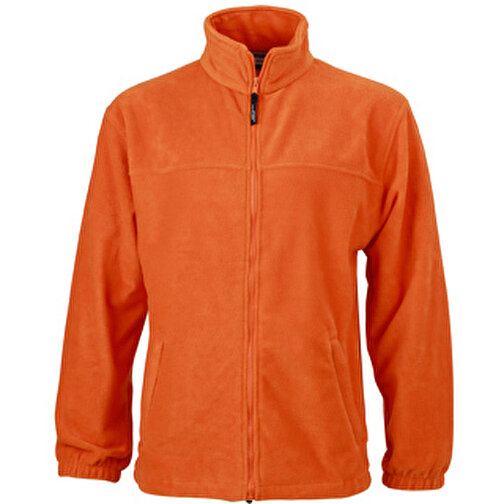 Full-Zip Fleece , James Nicholson, orange, 100% Polyester, S, , Bild 1