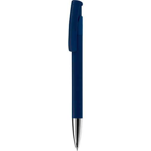 Kugelschreiber Avalon Hardcolour Mit Metallspitze , dunkelblau, ABS & Metall, 14,60cm (Länge), Bild 1