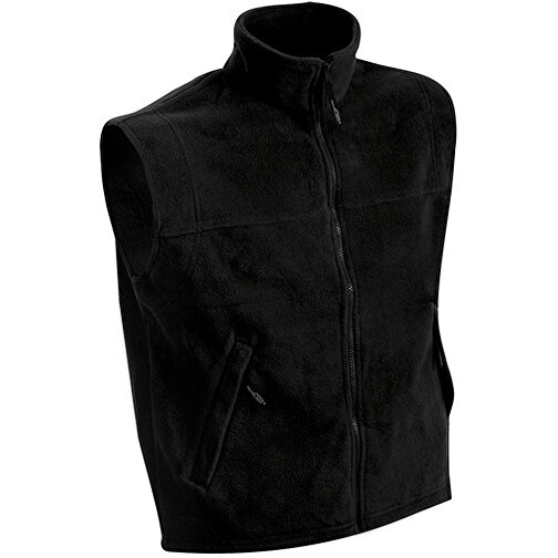 Fleece Vest , James Nicholson, schwarz, 100% Polyester, XXL, , Bild 1