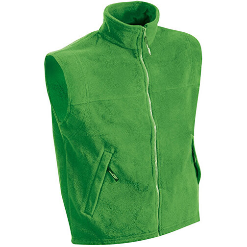 Fleece Vest , James Nicholson, lime-grün, 100% Polyester, XXL, , Bild 1