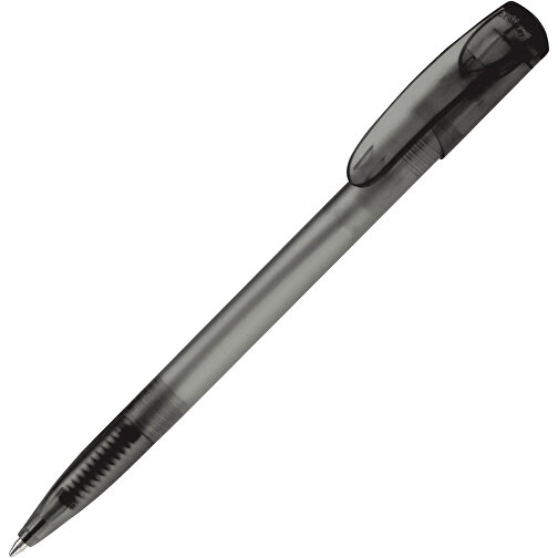Kugelschreiber Deniro Frosty , gefrostet schwarz, ABS, 14,30cm (Länge), Bild 2