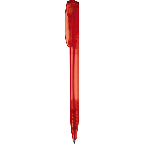 Kugelschreiber Deniro Frosty , gefrostet rot, ABS, 14,30cm (Länge), Bild 1