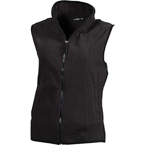 Girly Microfleece Vest , James Nicholson, dark-grau, 100% Polyester, XL, , Bild 1