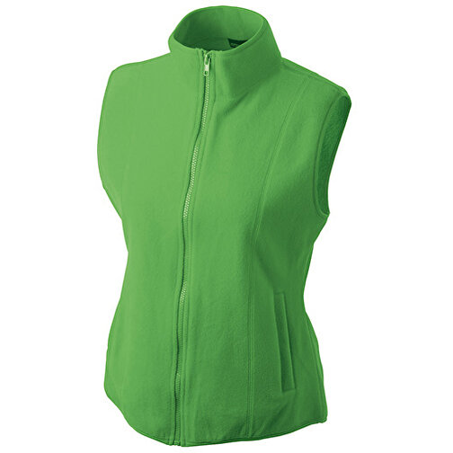 Girly Microfleece Vest , James Nicholson, lime-grün, 100% Polyester, M, , Bild 1