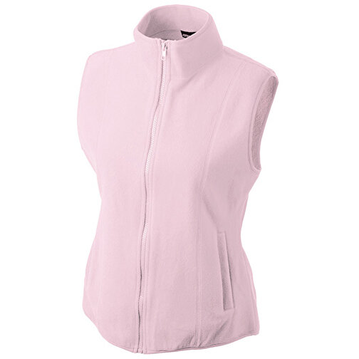 Girly Microfleece Vest , James Nicholson, light-pink, 100% Polyester, XXL, , Bild 1