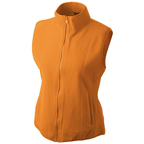 Girly Microfleece Vest , James Nicholson, orange, 100% Polyester, L, , Bild 1