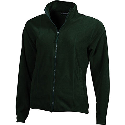 Girly Microfleece Jacket , James Nicholson, dark-grün, 100% Polyester, M, , Bild 1