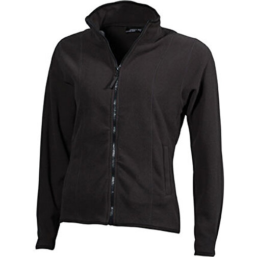Girly Microfleece Jacket , James Nicholson, dark-grau, 100% Polyester, S, , Bild 1
