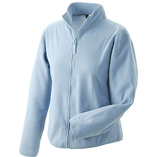 Girly Microfleece Jacket , James Nicholson, light-blau, 100% Polyester, L, , Bild 1