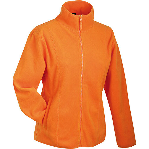 Girly Microfleece Jacket , James Nicholson, orange, 100% Polyester, XXL, , Bild 1