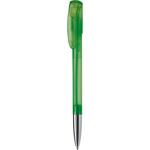 Kugelschreiber Deniro Mit Metallspitze Frosty , gefrostet grün, ABS & Metall, 14,30cm (Länge), Bild 1