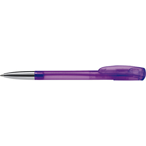 Kugelschreiber Deniro Mit Metallspitze Frosty , mattes lila, ABS & Metall, 14,30cm (Länge), Bild 3