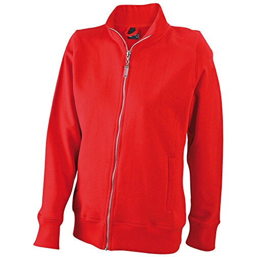 Ladies’ Jacket , James Nicholson, rot, 80% Baumwolle, ringgesponnen, 20% Polyester, S, , Bild 1