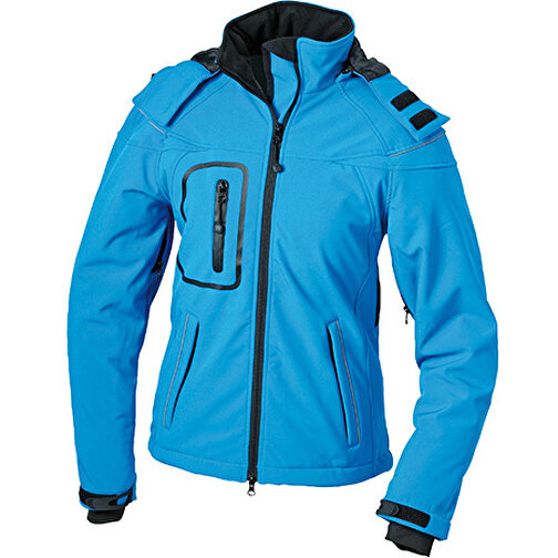 Ladies’ Winter Softshell Jacket , James Nicholson, aqua, 100% Polyester, XL, , Bild 1