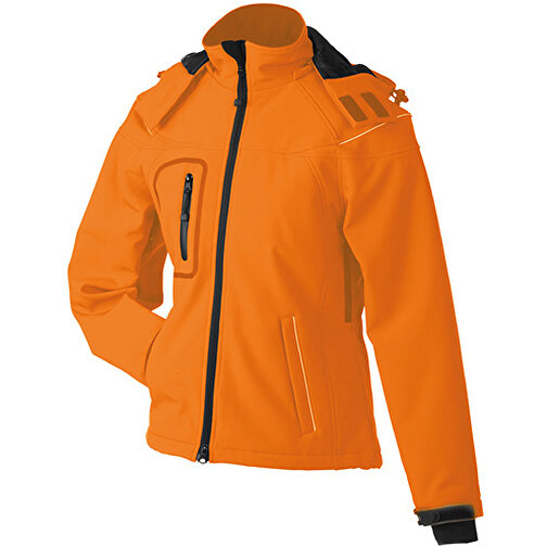 Ladies’ Winter Softshell Jacket , James Nicholson, orange, 100% Polyester, XXL, , Bild 1