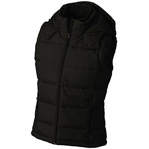 Ladies’ Padded Vest , James Nicholson, schwarz, 100% Polyester, M, , Bild 1