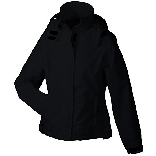Ladies’ Outer Jacket , James Nicholson, schwarz, 100% Polyester, XL, , Bild 1