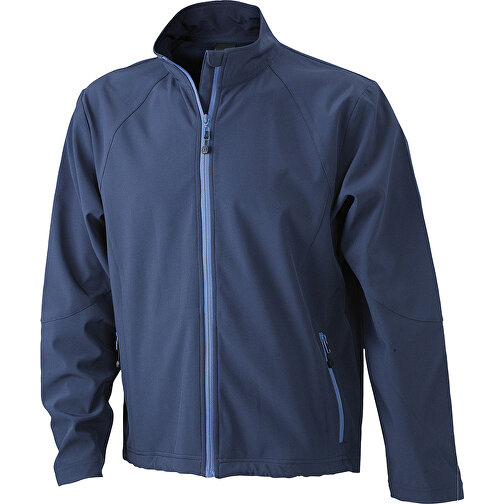 Men’s Softshell Jacket , James Nicholson, navy, 90% Polyester, 10% Elasthan, M, , Bild 1