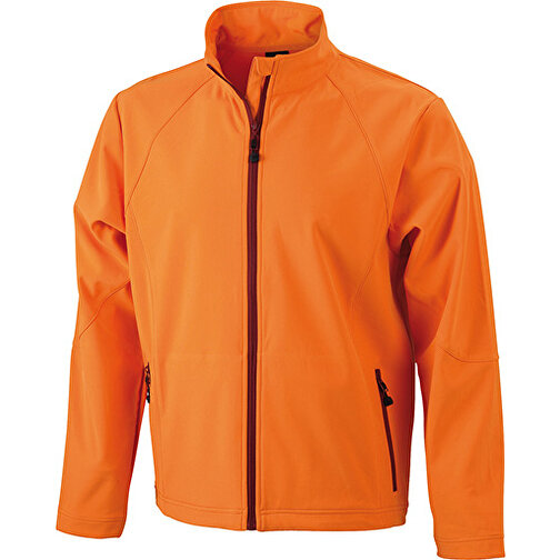 Men’s Softshell Jacket , James Nicholson, orange, 90% Polyester, 10% Elasthan, 3XL, , Bild 1
