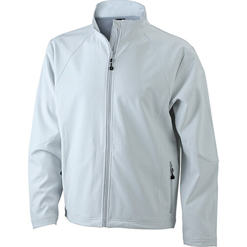 Men’s Softshell Jacket , James Nicholson, off-weiß, 90% Polyester, 10% Elasthan, M, , Bild 1