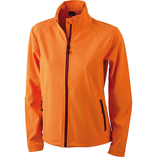 Ladies’ Softshell Jacket , James Nicholson, orange, 90% Polyester, 10% Elasthan, XXL, , Bild 1