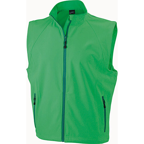 Men’s  Softshell Vest , James Nicholson, grün, 90% Polyester, 10% Elasthan, M, , Bild 1