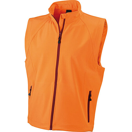 Men’s  Softshell Vest , James Nicholson, orange, 90% Polyester, 10% Elasthan, S, , Bild 1